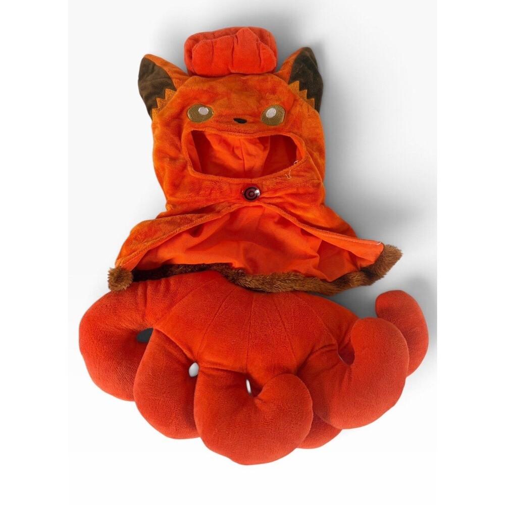 Orange Red Fox Small Dog / Cat Halloween Costume with Hood and Tail 7x15.5in